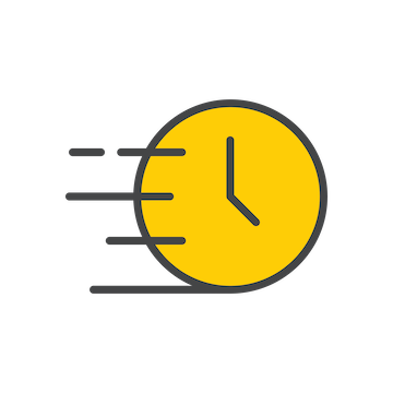 Speeding clock icon